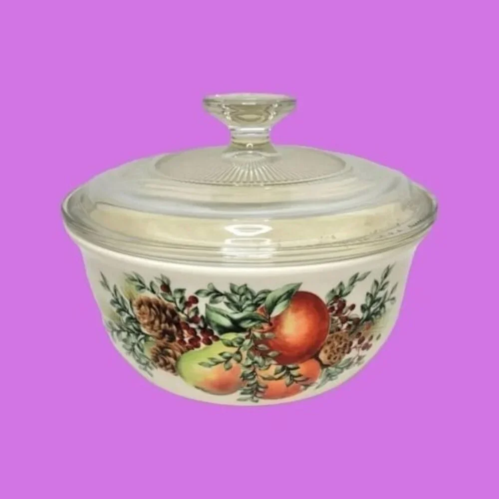 Lenox williamsburg boxwood& pine 1.5 qt round casserole